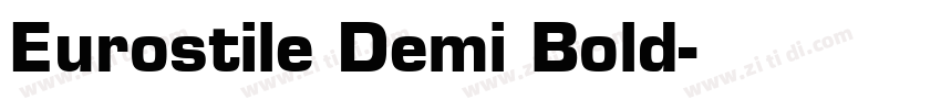 Eurostile Demi Bold字体转换